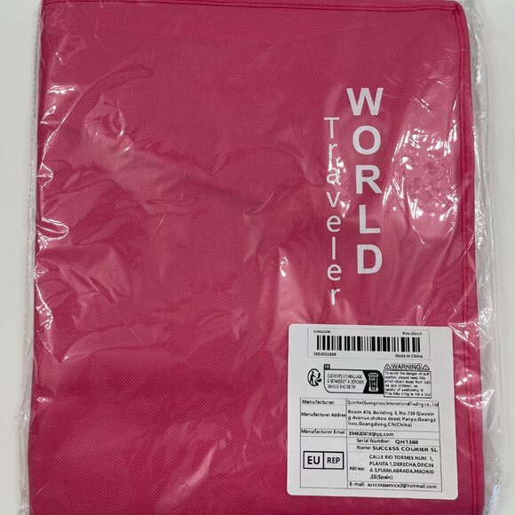 Luggage Protector / Suitcase Cover / Waterproof Slip-On / NWT - Pink - 30" - Picture 6 of 9